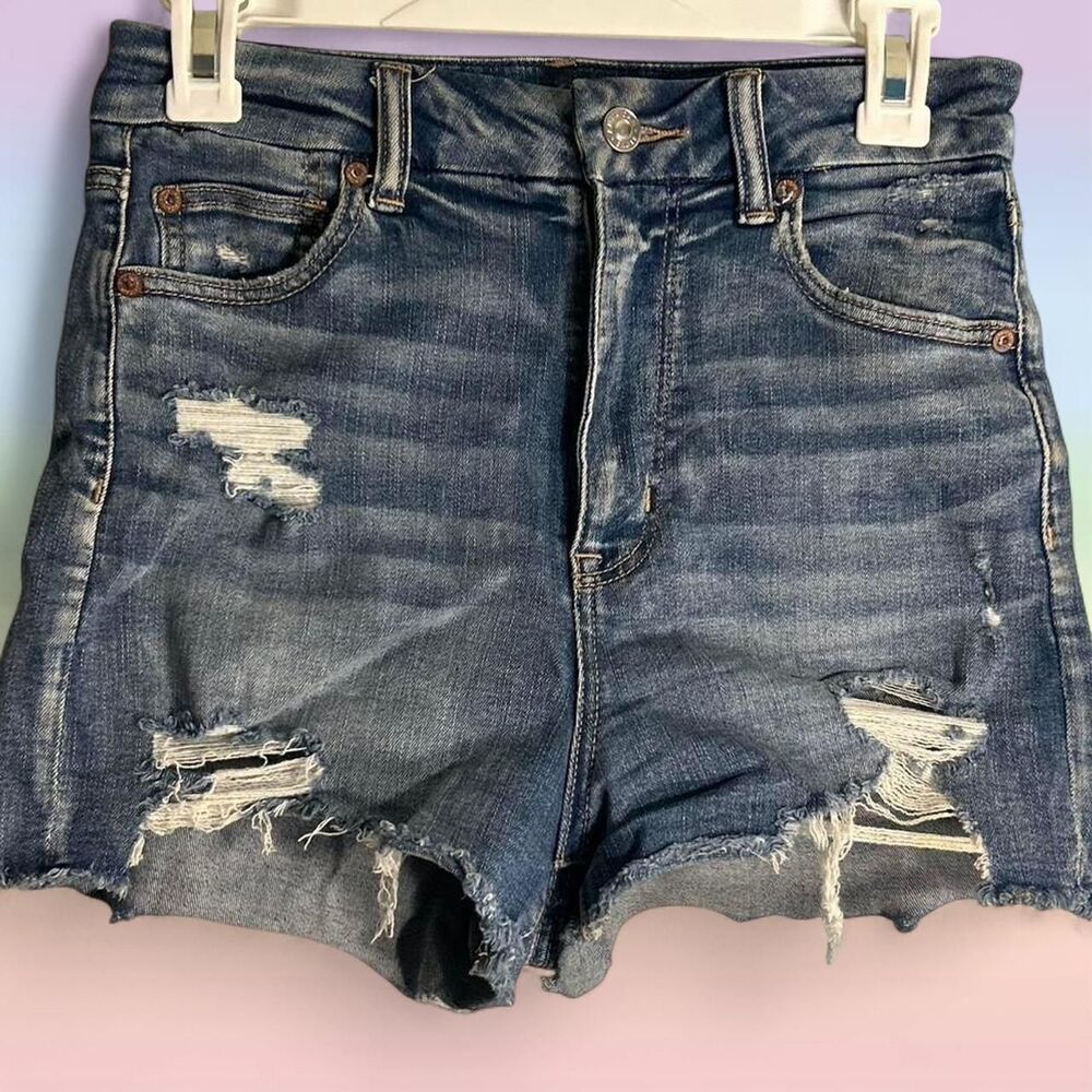ripped distressed denim shorties